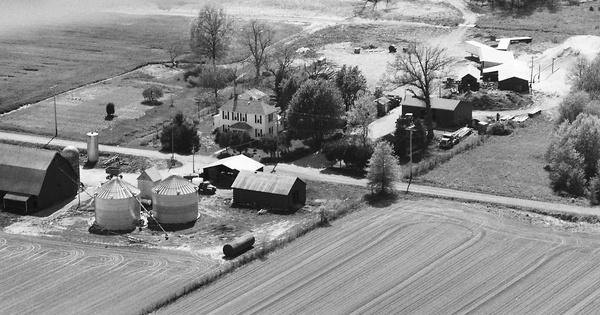 Vintage Aerial photo from 1988 in Vigo County, IN