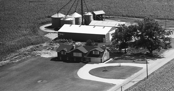 Vintage Aerial photo from 1974 in Vermillion County, IN