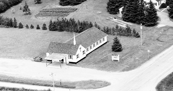 Vintage Aerial photo from 1992 in Chippewa County, MI
