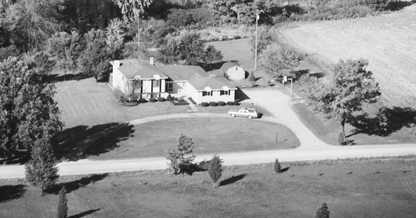 Vintage Aerial photo from 1980 in Livingston County, MI