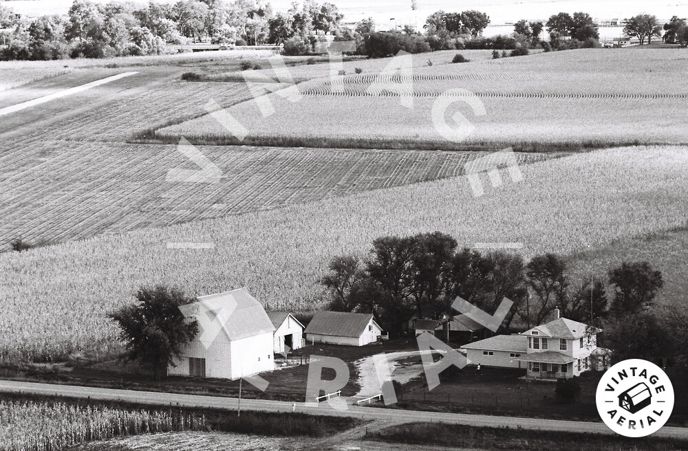 Vintage Aerial Iowa Guthrie County 1976 12HGU34