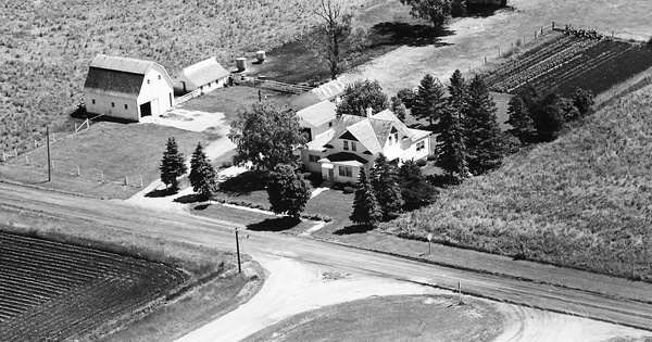 Vintage Aerial photo from 1971 in Pocahontas County, IA