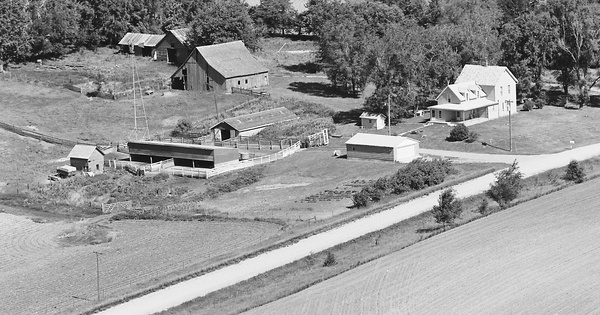 Vintage Aerial photo from 1979 in Mills County, IA