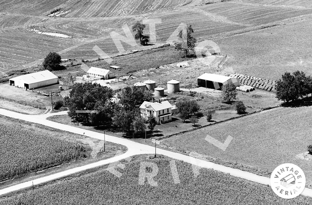 Vintage Aerial Iowa Washington County 1976 50HWA9