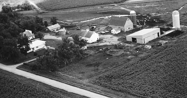 Vintage Aerial photo from 1969 in Pipestone County, MN