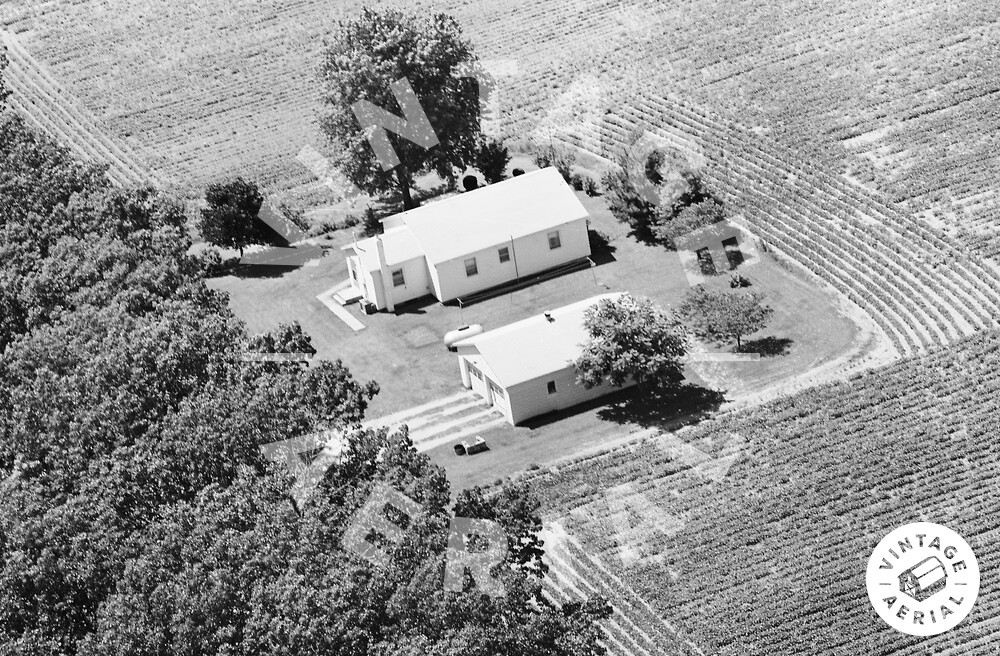 Vintage Aerial Indiana Pulaski County 1982 10LPU20