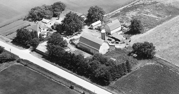 Vintage Aerial photo from 1964 in Johnson County, IA