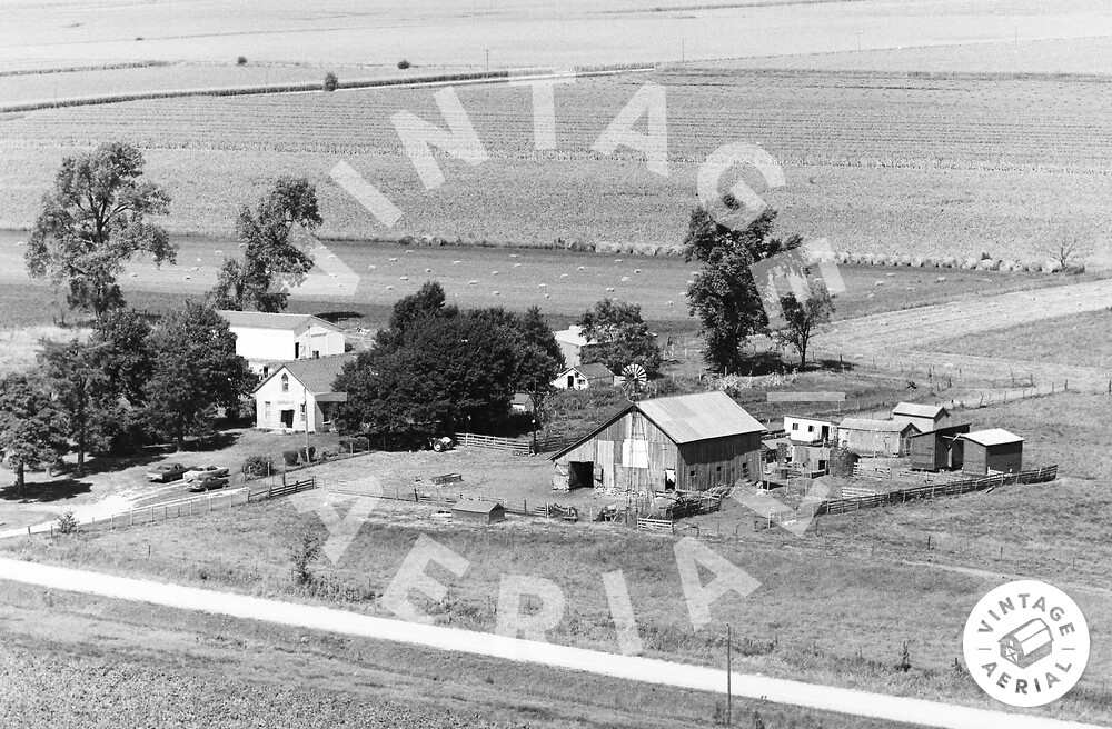 Vintage Aerial Iowa Henry County 1976 46HHE4