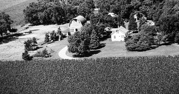 Vintage Aerial photo from 1967 in Blue Earth County, MN