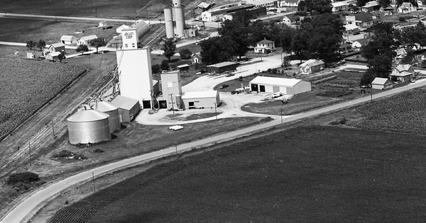 Vintage Aerial photo from 1976 in Calhoun County, IA