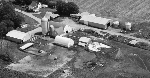 Vintage Aerial photo from 1985 in Morrison County, MN