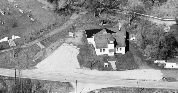 Vintage Aerial photo from 1987 in Clay County, KY
