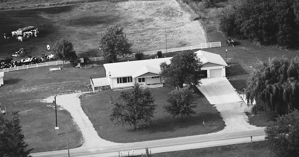 Vintage Aerial photo from 1978 in Isabella County, MI