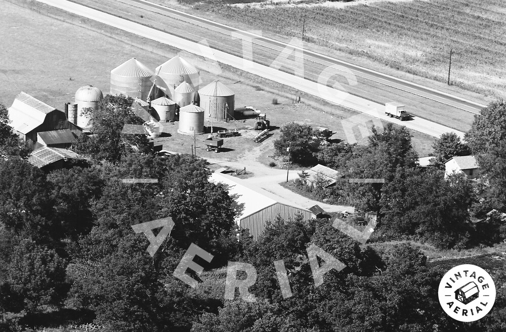 Vintage Aerial Indiana Tipton County 1977 6HTI24