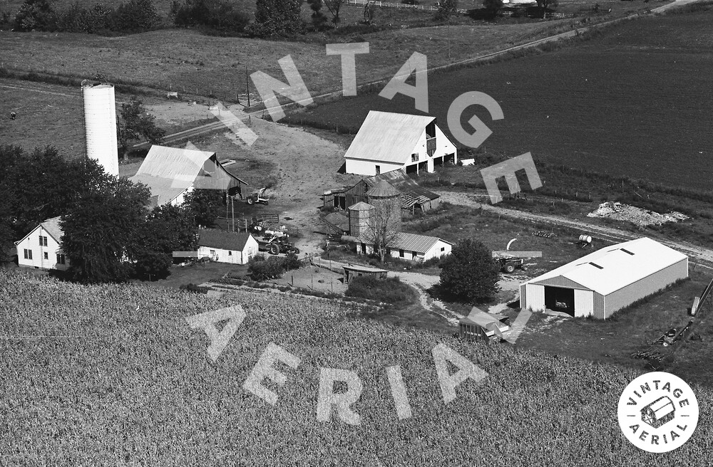 Vintage Aerial Indiana Knox County 1973 6TKO7