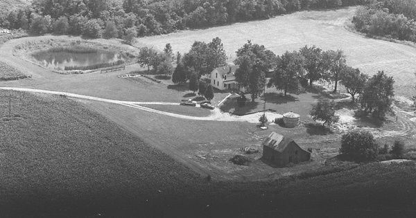 Vintage Aerial photo from 1981 in Macoupin County, IL