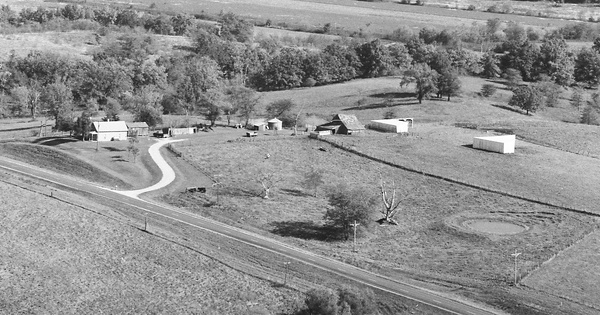 Vintage Aerial photo from 1976 in Sullivan County, MO