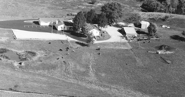 Vintage Aerial photo from 1990 in Crawford County, KS