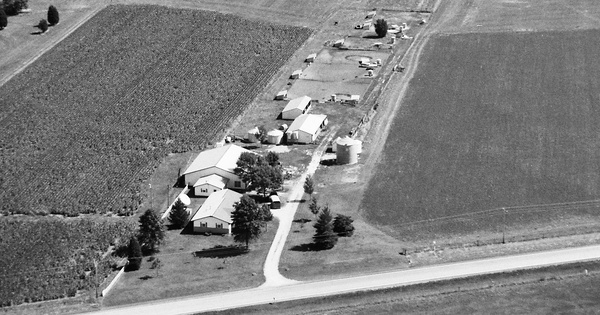 Vintage Aerial photo from 1991 in Audrain County, MO