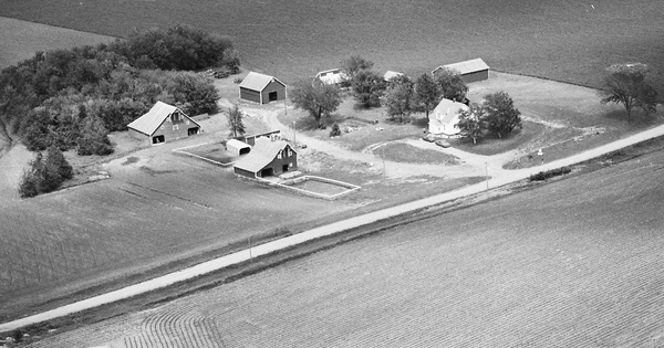 Vintage Aerial photo from 1984 in Cuming County, NE