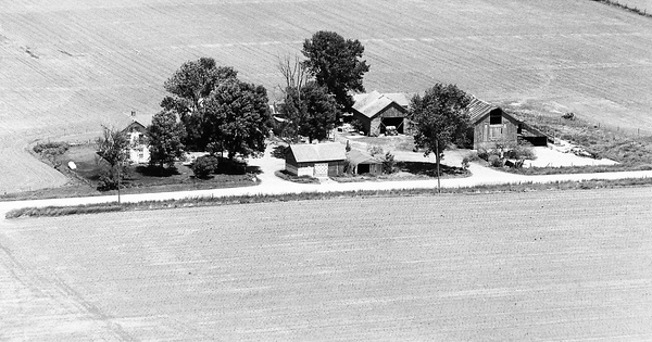 Vintage Aerial photo from 1974 in Carroll County, IL