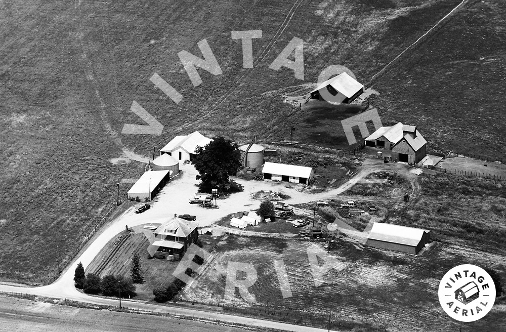 Vintage Aerial Illinois Stark County 1966 15FST28