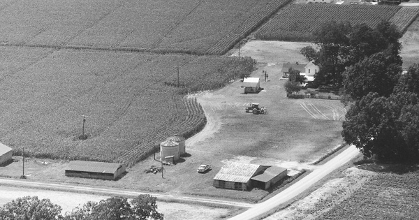Vintage Aerial photo from 1995 in Perquimans County, NC