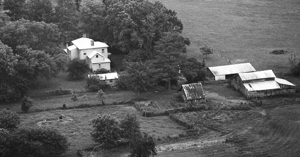 Vintage Aerial photo from 1975 in Louisa County, VA
