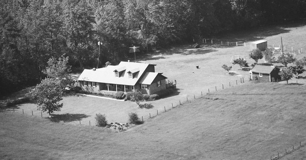 Vintage Aerial photo from 1988 in Jones County, GA