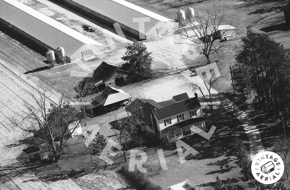 Vintage Aerial North Carolina Hertford County 1990 12BHE2