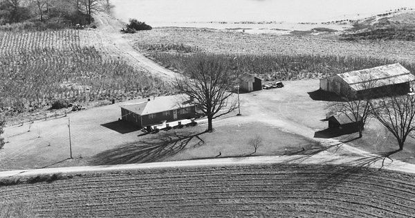 Vintage Aerial photo from 1985 in Randolph County, NC