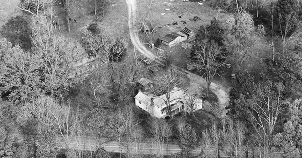 Vintage Aerial photo from 1983 in Chatham County, NC