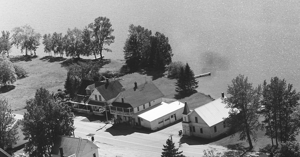 Vintage Aerial photo from 1966 in Lamoille County, VT