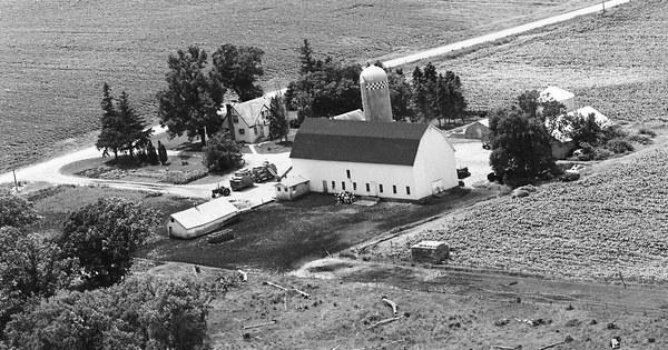 Vintage Aerial photo from 1975 in Wright County, MN