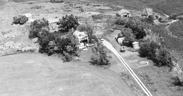Vintage Aerial photo from 1986 in Cedar County, NE