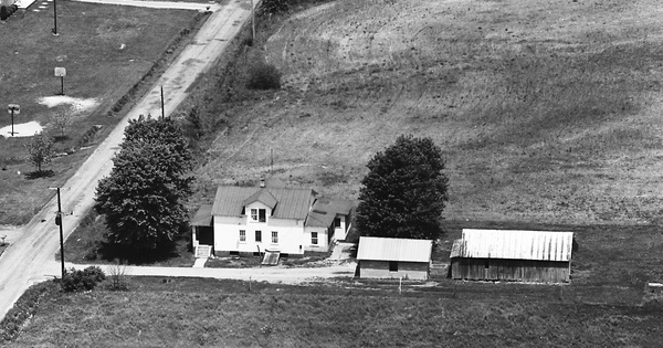 Vintage Aerial photo from 1966 in Scioto County, OH