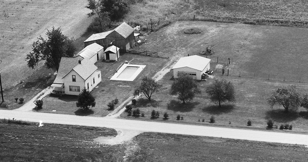 Vintage Aerial photo from 1983 in Morrow County, OH