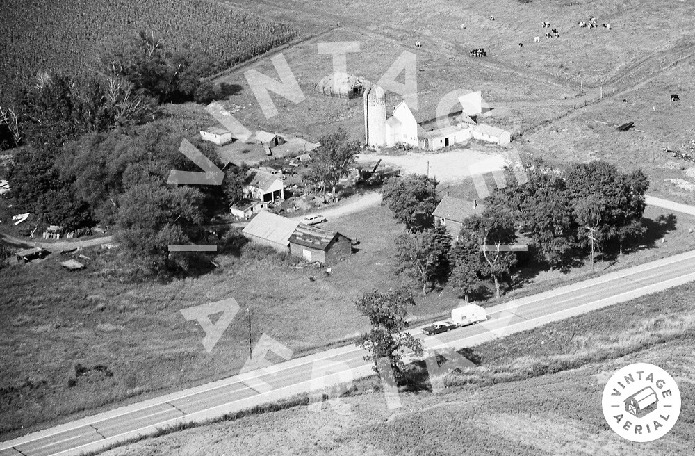 Vintage Aerial Minnesota Waseca County 1969 26JWA33
