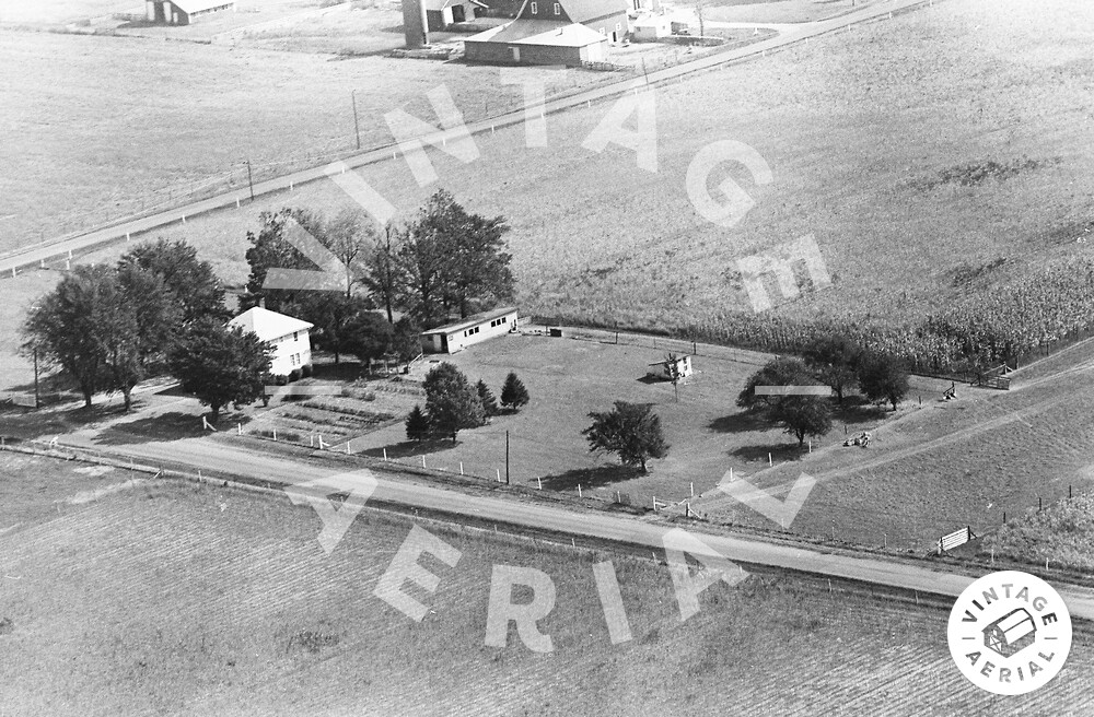 Vintage Aerial Indiana Clinton County 1964 7RCL8