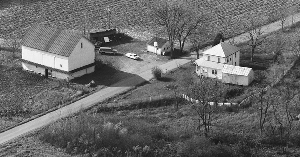 Vintage Aerial photo from 1986 in Knox County, OH