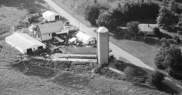Vintage Aerial photo from 1986 in Knox County, OH