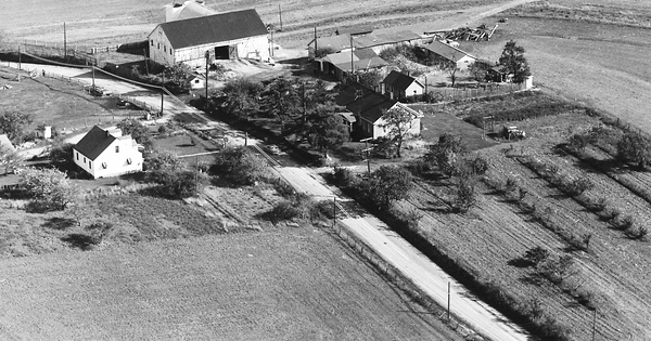Vintage Aerial photo from 1965 in Belmont County, OH