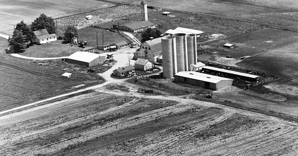 Vintage Aerial photo from 1969 in Madison County, OH