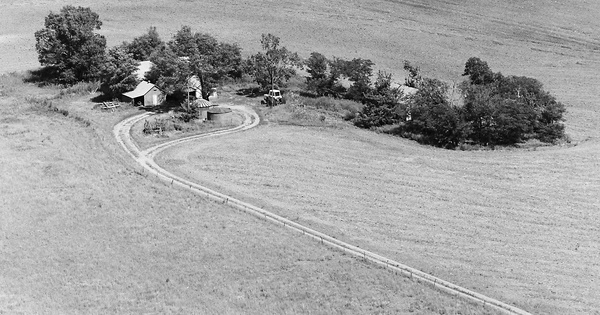 Vintage Aerial photo from 1979 in Saline County, KS