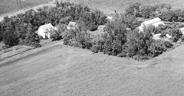Vintage Aerial photo from 1969 in Minnehaha County, SD