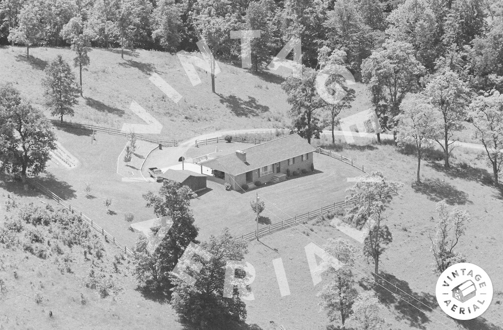 Vintage Aerial West Virginia Pendleton County 1987 12HPE13