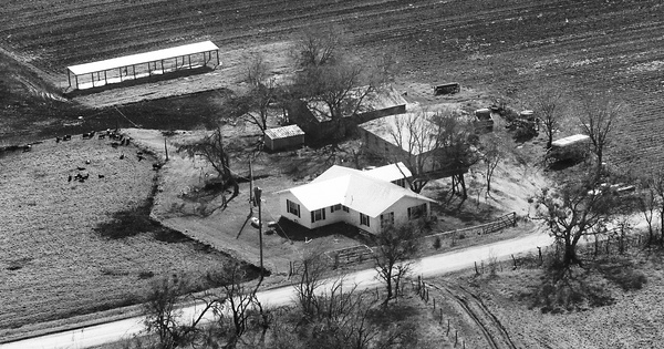 Vintage Aerial photo from 1993 in Guadalupe County, TX