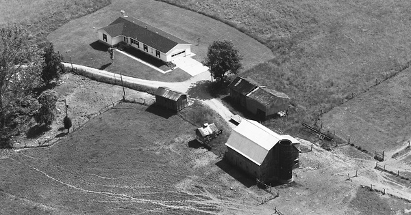 Vintage Aerial photo from 1984 in Gallia County, OH