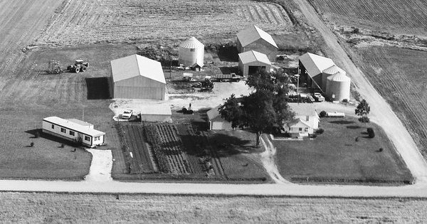 Vintage Aerial photo from 1983 in Wilson County, KS