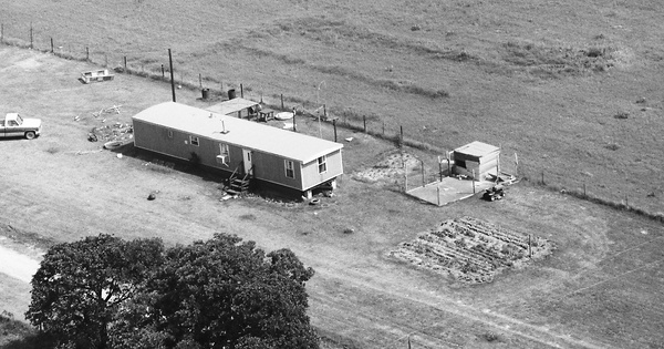 Vintage Aerial photo from 1988 in Milam County, TX